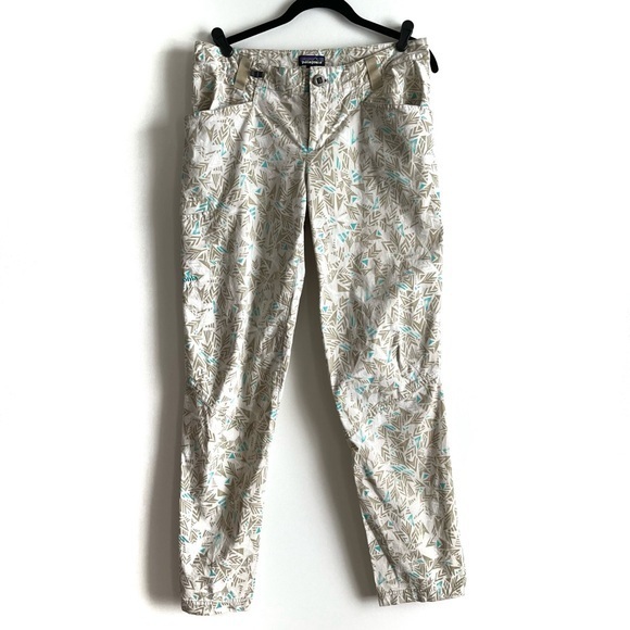 Patagonia Venga Rock Pant Quiver & Quill Turquoise Size 10 - Picture 1 of 8
